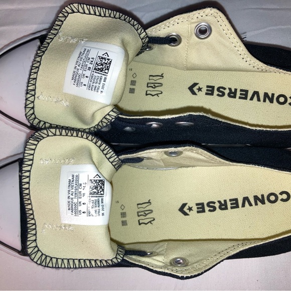 Converse Black and Cream Low-Top Sneakers - Picture 5 of 8